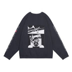 MD P2P RAGLAN LONG SLEEVE #CHARCOAL [CES28CS23]