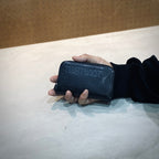 LEATHER ZIP AROUND WALLET #BLACK [FW23-A09]