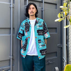 JEAN-MICHEL BASQUIAT | S/S HAWAIIAN SHIRT -TYPE 2- #ONE [BASQUIAT-WM-HI23]