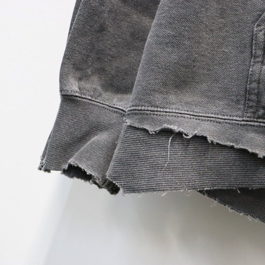 Bootleg Zip Up Hoodie With Damaged (ERROR S) #AGEDBLACK [M-P4-BG8]
