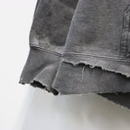 Bootleg Zip Up Hoodie With Damaged (ERROR S) #AGEDBLACK [M-P4-BG8]