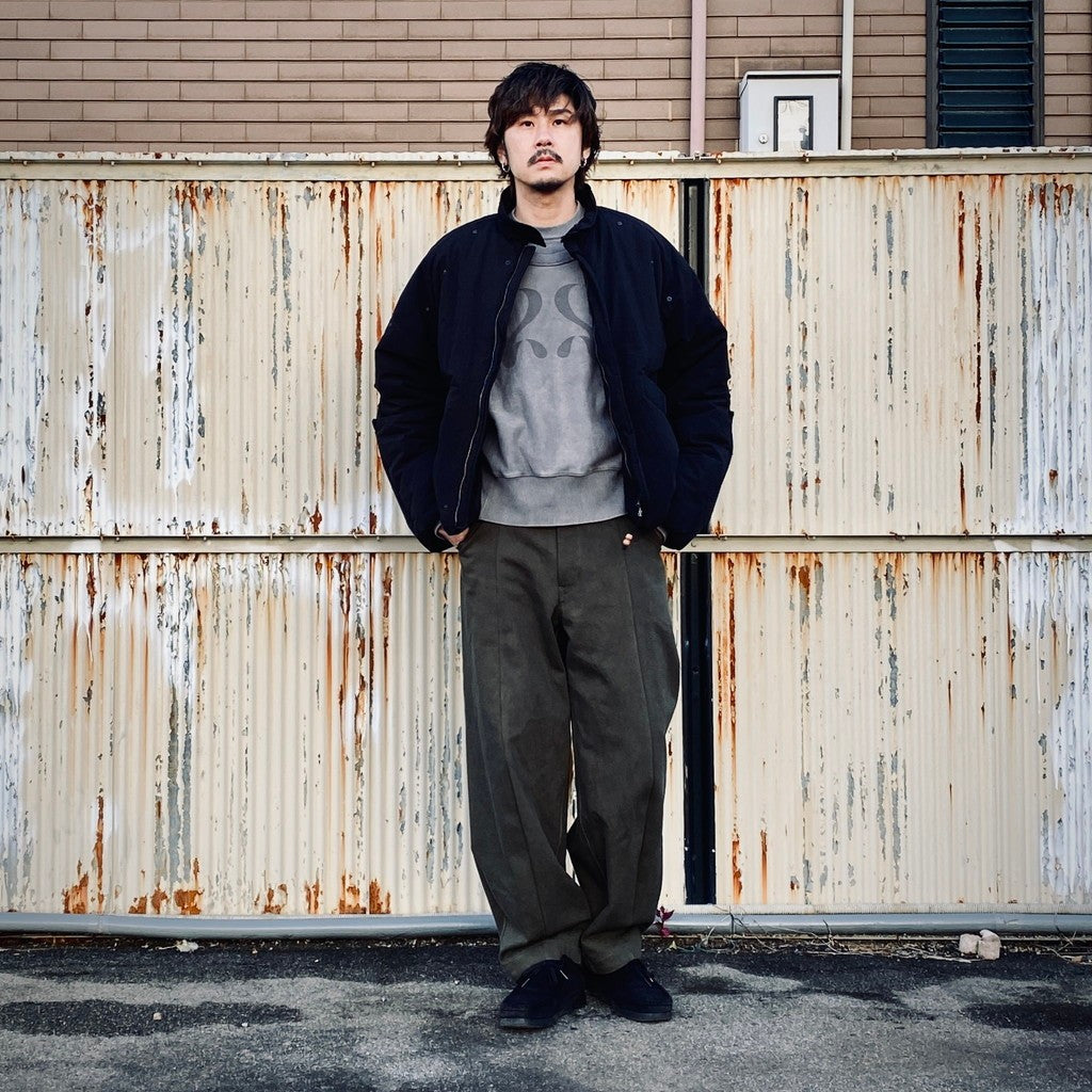 OVERDYE CURVE PANTS #D-GREEN [AY-1019]