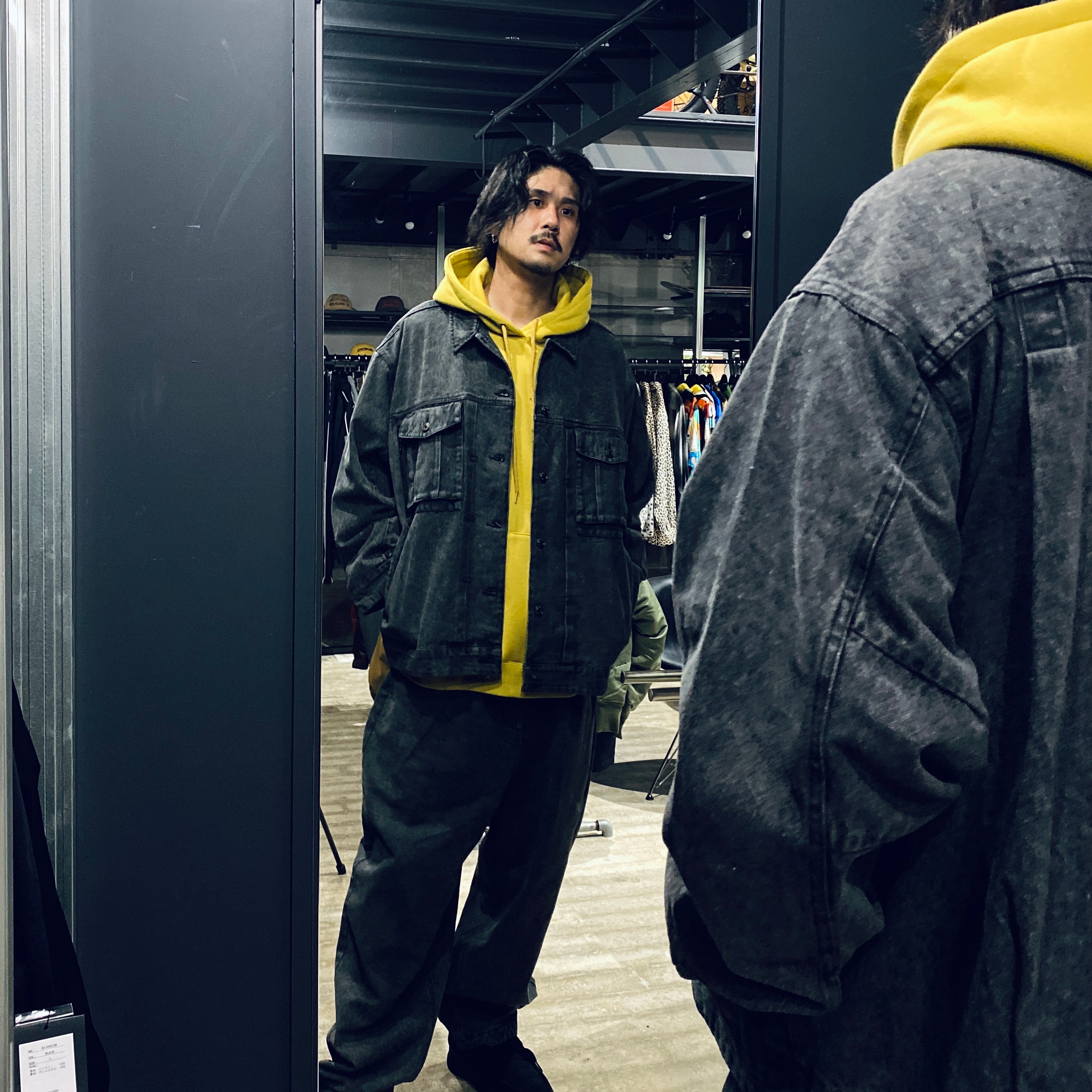 BOHEMIAN DENIM #BLACK [23FW-B02]