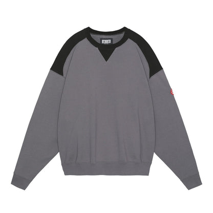 PANEL SHOULDER CREW NECK #CHARCOAL [CES26CS10]