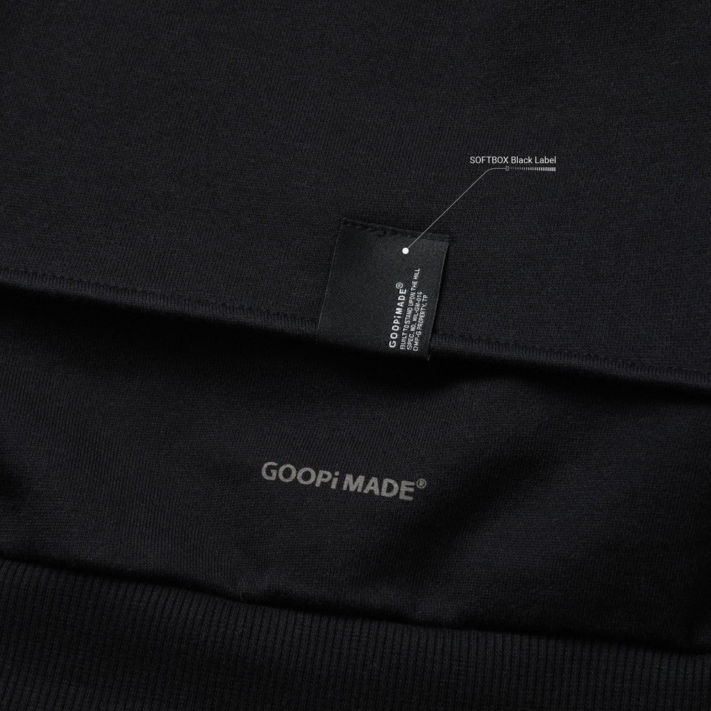 G7-H3 "Mantle" Double-Layer Hoodie #BLACK [GOOPI-23AW-JAN-03]