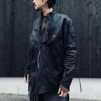 Rustic Edged Easy Rider's (VEGETABLE TANNING PIG LEATHER) #BLACK [M-P1-LW3]