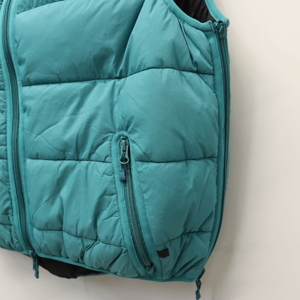 TECH REVERSIBLE CLIMBERS PUFF VEST #EMERALD GREEN×BK [BW-23025W]