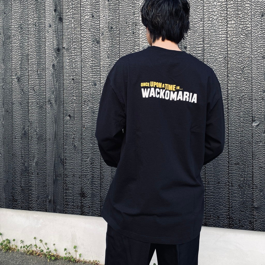 WASHED HEAVY WEIGHT CREW NECK LONG SLEEVE T-SHIRT ( TYPE-3 ) #BLACK [26SS-WMT-LT05]