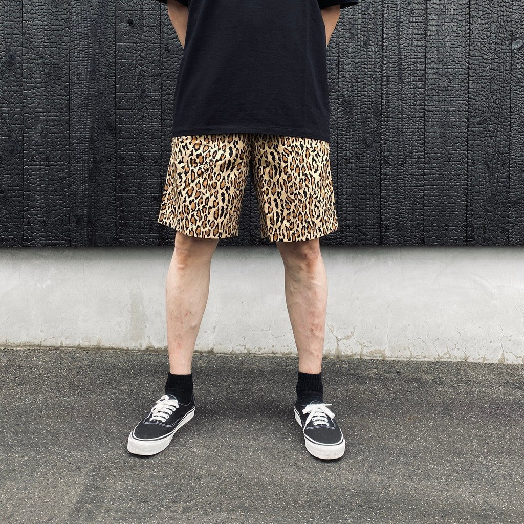 DICKIES | LEOPARD PLEATED SHORT TROUSERS #BEIGE [26SS-WMP-DC03]