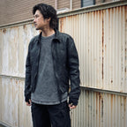 Skin Jacket (VEGETABLE TANNING PIG LEATHER) #BLACK [M-P2-LW1]