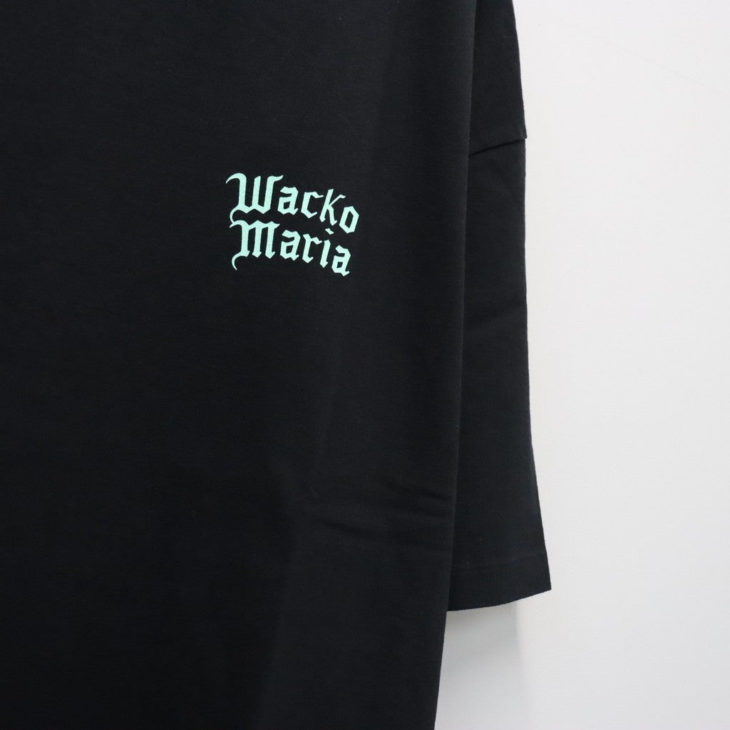 WASHED HEAVY WEIGHT CREW NECK T-SHIRT ( TYPE-2 ) #BLACK/GREEN [26FWE-WMT-WT02]