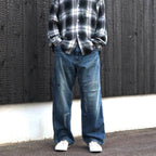 HERITAGE DENIM PAINTER PANTS AGED #INDIGO [BW261-HDPP]