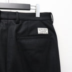 DOUBLE PLEATED WOOL TROUSERS ( TYPE-1 ) #BLACK [26FW-WMP-PT03]