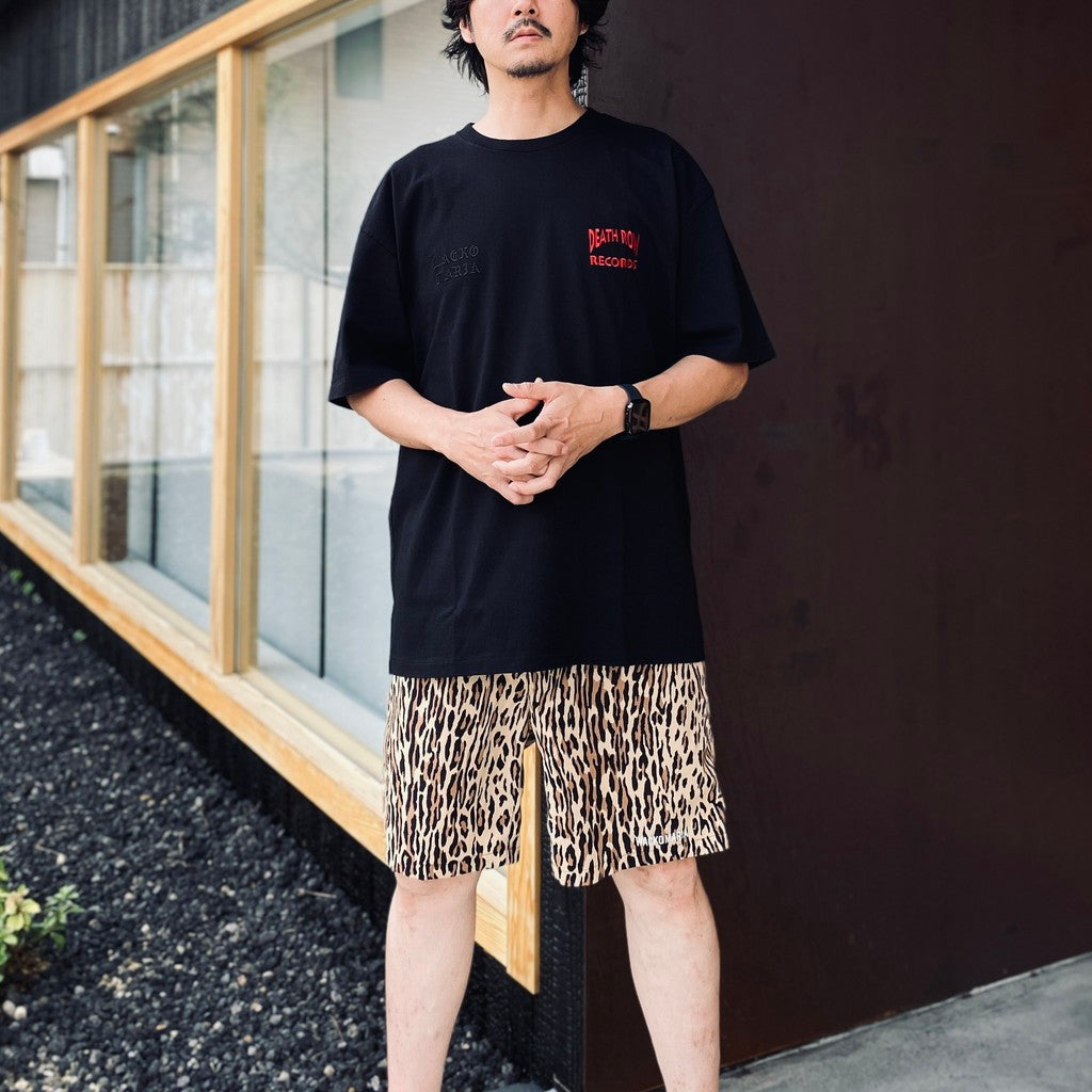 DEATH ROW RECORDS | WASHED HEAVY WEIGHT CREW NECK T-SHIRT #BLACK [DEATHROW-WM-WT02]