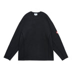 SIDE SEAM DBL KNIT LONG SLEEVE #BLACK [CES29CS22]