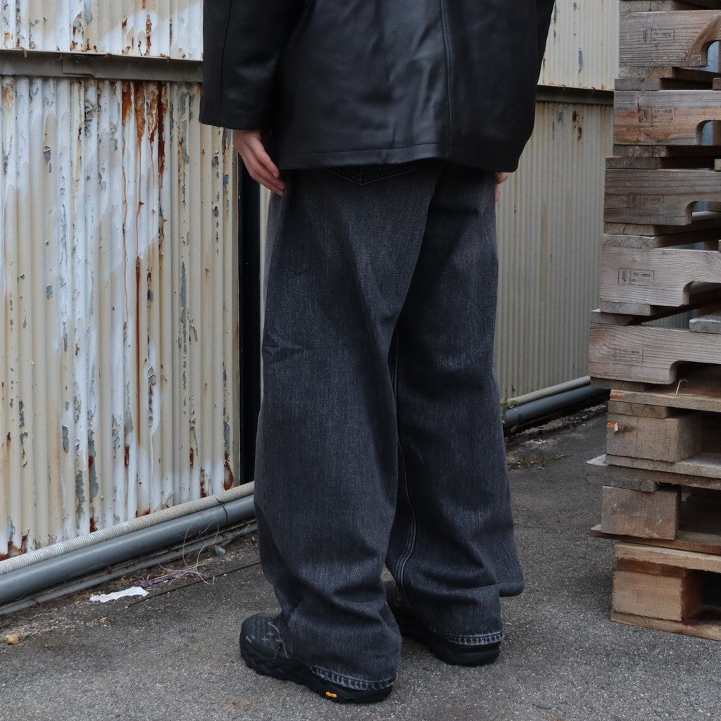 DENIM BAGGY PANTS #BLACK STONE [GH5S013D]