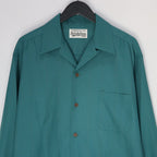 KASURI OPEN COLLAR SHIRT L/S #GREEN [25SSE-WMS-OC03]