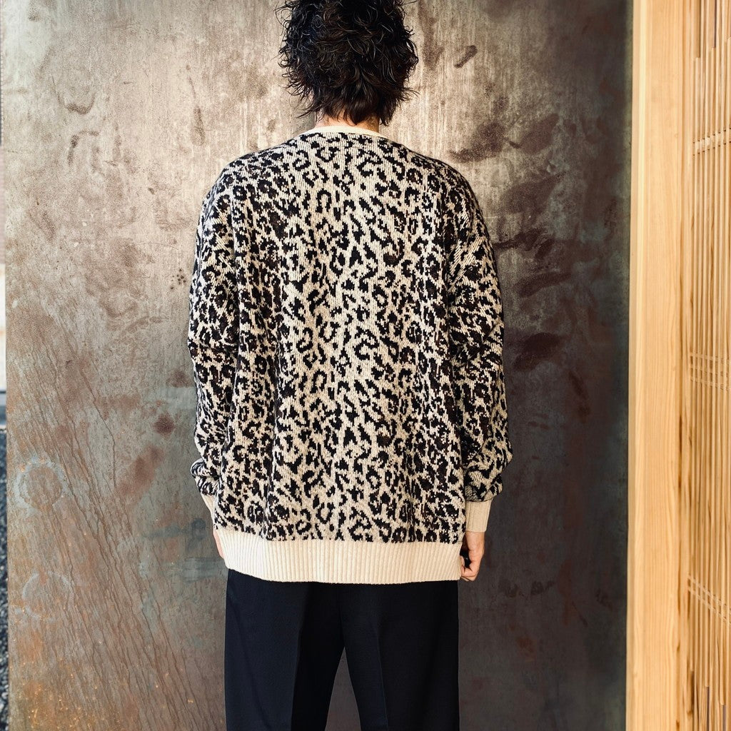 LEOPARD MOHAIR CARDIGAN #IVORY [25FW-WMK-KN08] – cocorozashi