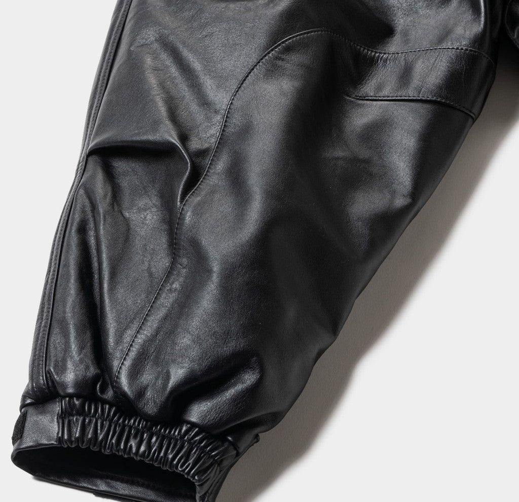 TBKB | SHORT LEATHER MONSTER PARKA #BLACK [FW23-TBKB01]