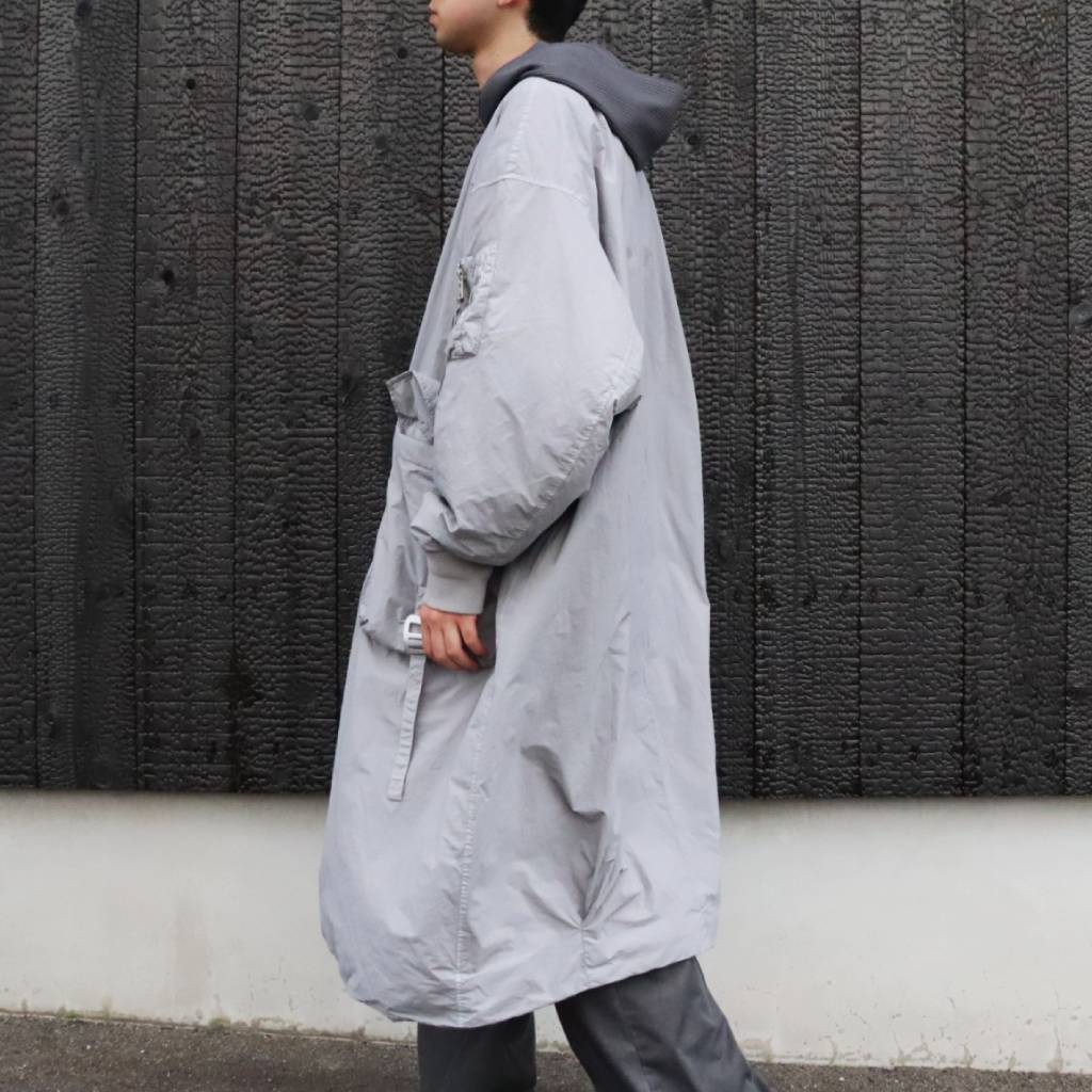 GARMENT DYE DOWN MA-1 LONG COAT 2.0 #GRAY [FST09262U0002]