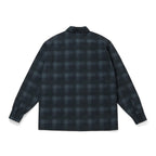 TASLAN NYLON CHECK SHIRT #BLACK [CCC-261W003]