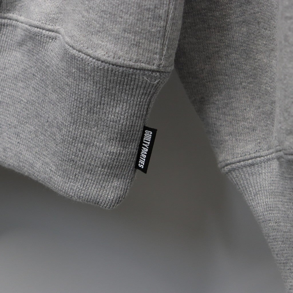 HEAVY WEIGHT PULLOVER HOODED SWEAT SHIRT ( TYPE-2 ) #GRAY [25FW-WMC-SS04]