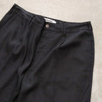 斜紋波西米亞風長褲 #黑色 [24FW-B06]