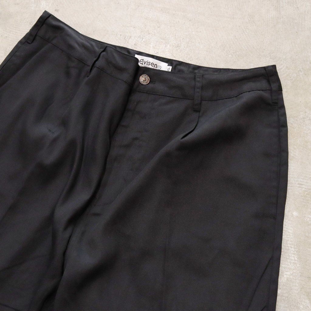 斜紋波西米亞風長褲 #黑色 [24FW-B06]