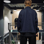 DENIM SHORT SHIRT JACKET #INDIGO [CES27JK11]