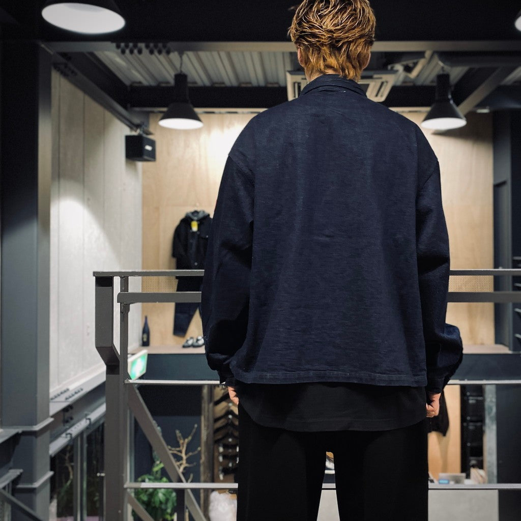 DENIM SHORT SHIRT JACKET #INDIGO [CES27JK11]