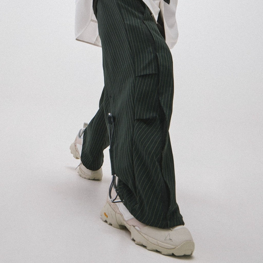 "TR-P01" SOFTBOX 條紋褲 #綠色 [GOOPI-24SS-AUG-02]