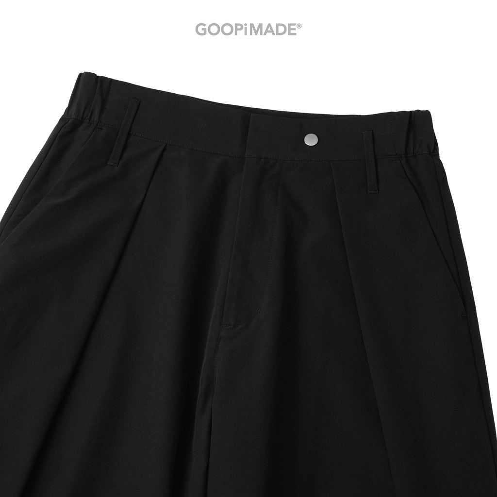 WX-P1 Zip-Extentsion Wide Trousers #Black [GOOPI-26SS-MAY-01]