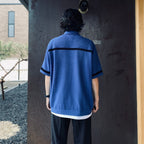 KNIT SHIRT ( TYPE-2 ) #BLUE [26SS-WMK-KN02]