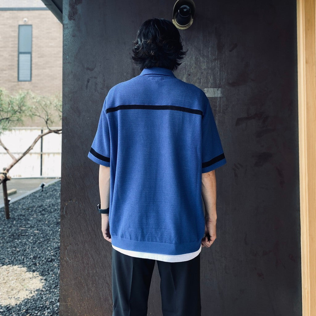 KNIT SHIRT ( TYPE-2 ) #BLUE [26SS-WMK-KN02]