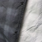 TASLAN NYLON CHECK SHIRT #BLACK [CCC-261W003]