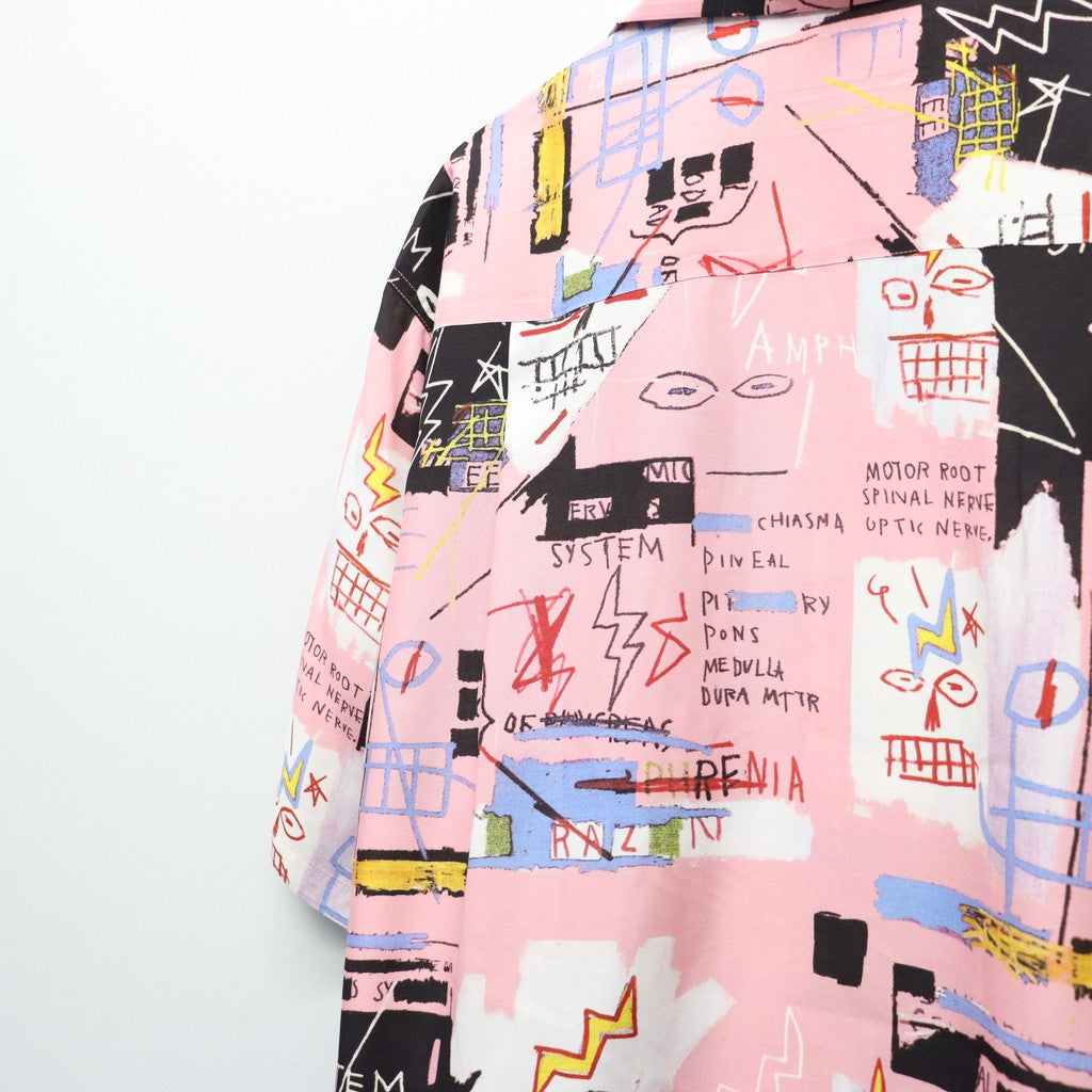 JEAN-MICHEL BASQUIAT | S/S HAWAIIAN SHIRT ( TYPE-3 ) #ONE [BASQUIAT-WM-HI27]