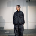 SOLOTEX PIGMENT DYE FEATURE VEST #Black [FPU10251U0001]