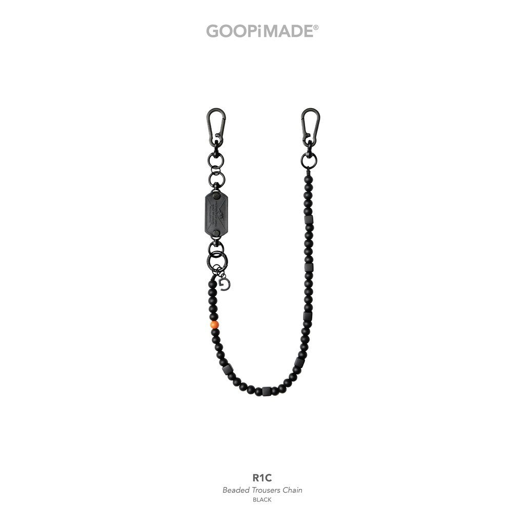 R1C Beaded Trousers Chain #Black [GOOPI-26AW-SEP-04]