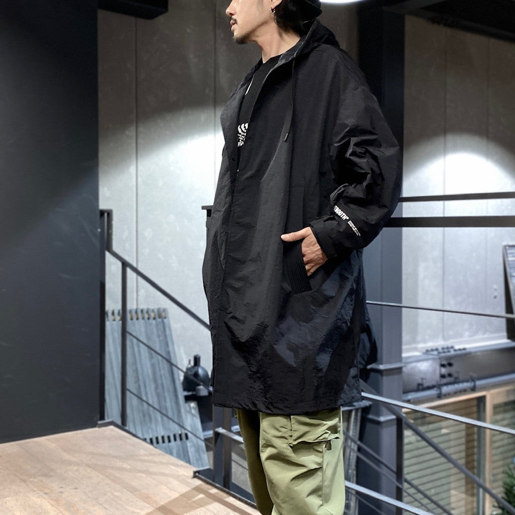 HOODED BIG COAT #BLACK [FW23-JK12]
