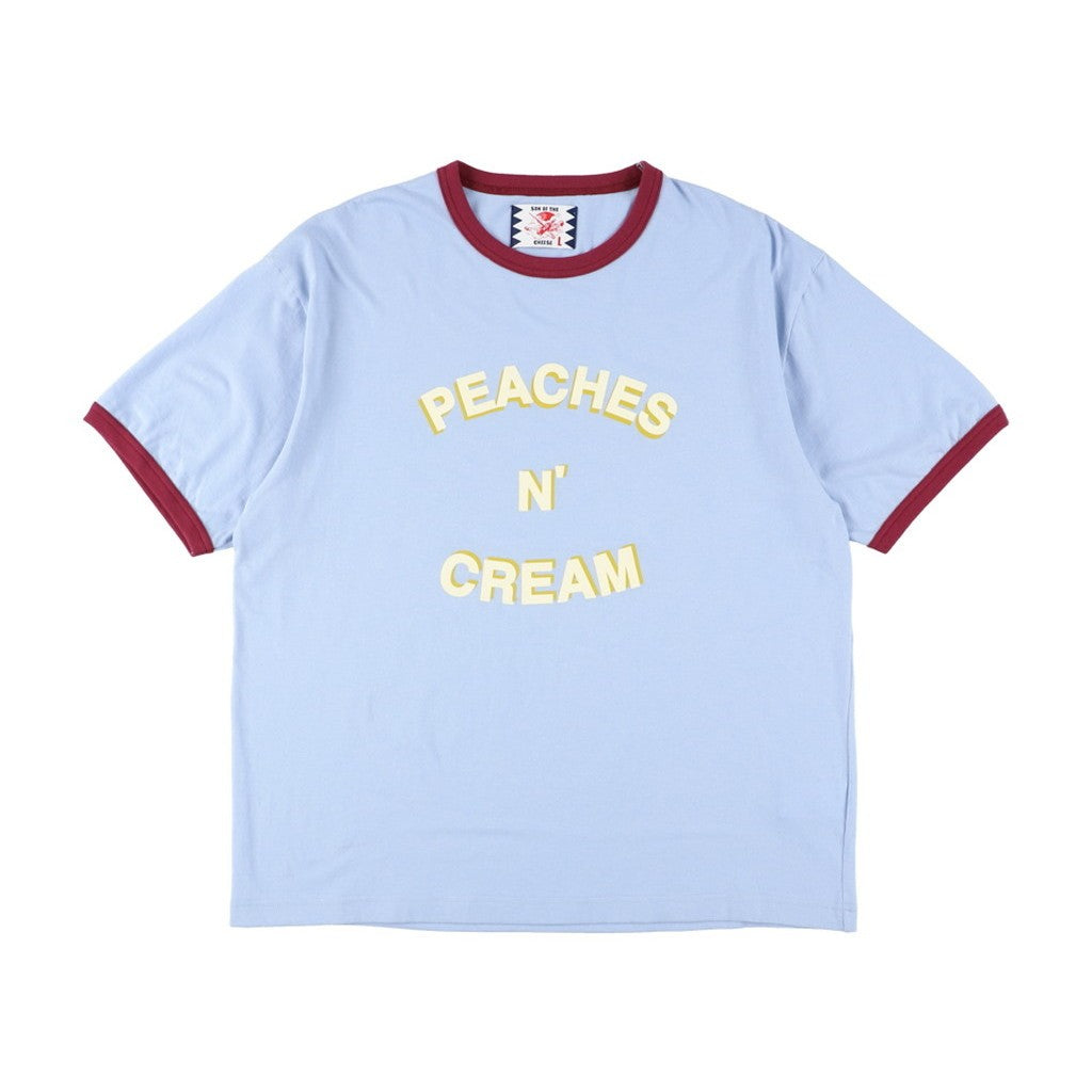 蜜桃奶油色T卹 #藍色 [SC2410-TS01]