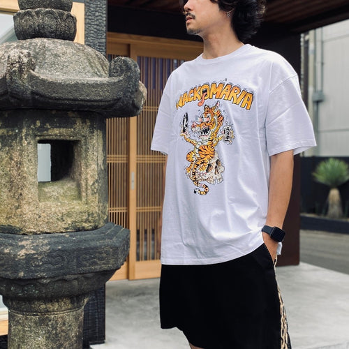 TIM LEHI | WASHED HEAVY WEIGHT CREW NECK T-SHIRT #WHITE [26SS-WMT-WT01]