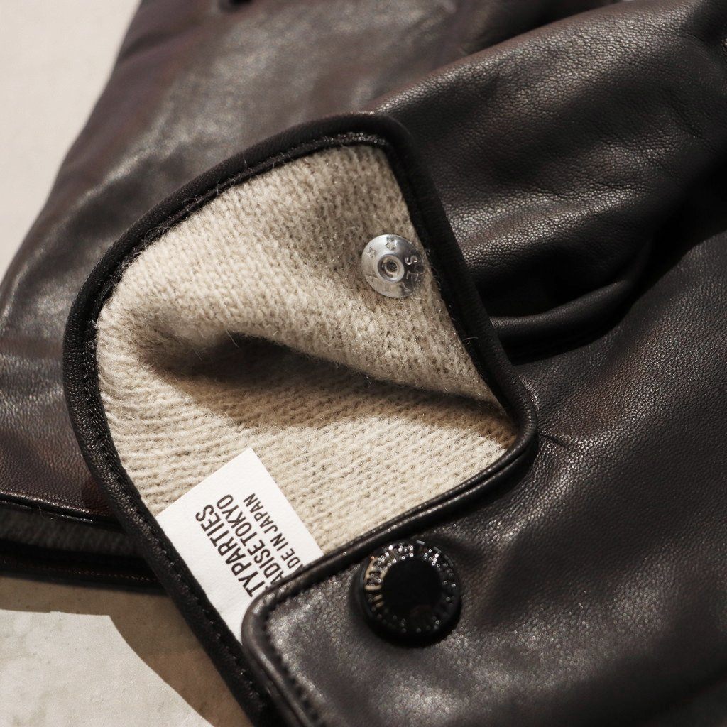 LEATHER GLOVES #BLACK [25FW-WMA-GL01]