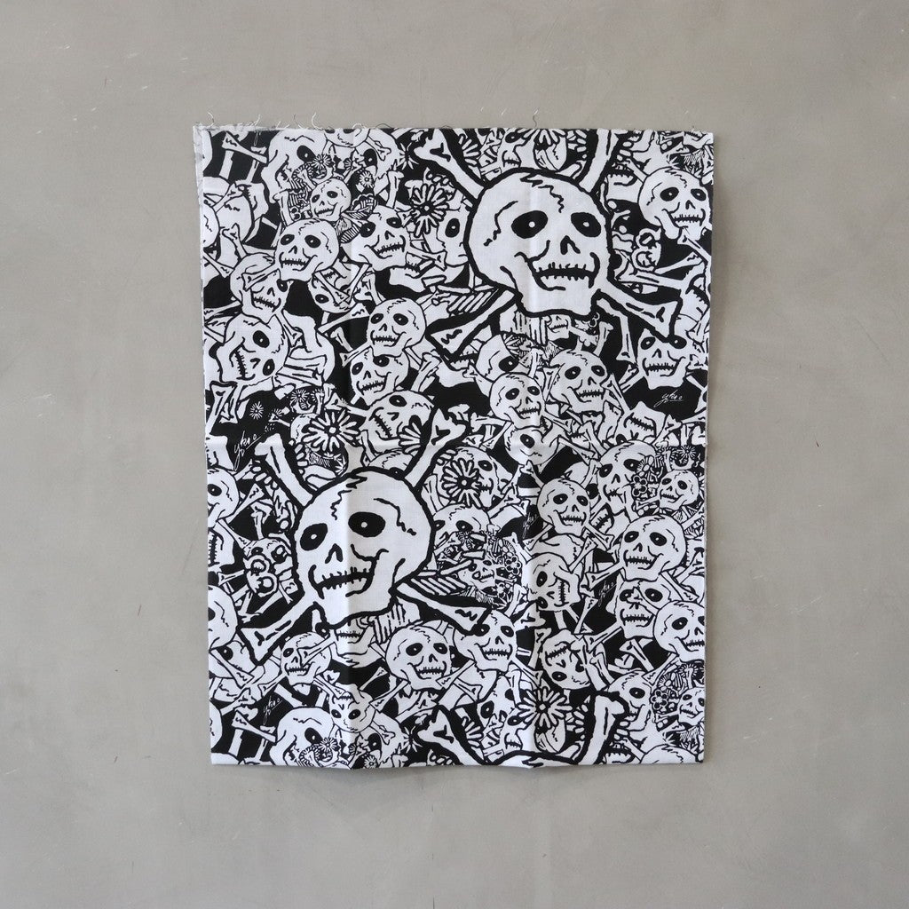 横尾忠則 | 雑踏髑髏 手拭い #BLACK [BV-GA2540610]