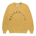 MIDDLE WEIGHT CREW NECK SWEAT SHIRT #YELLOW [26SS-WMC-SS08]