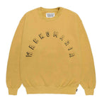 MIDDLE WEIGHT CREW NECK SWEAT SHIRT #YELLOW [26SS-WMC-SS08]