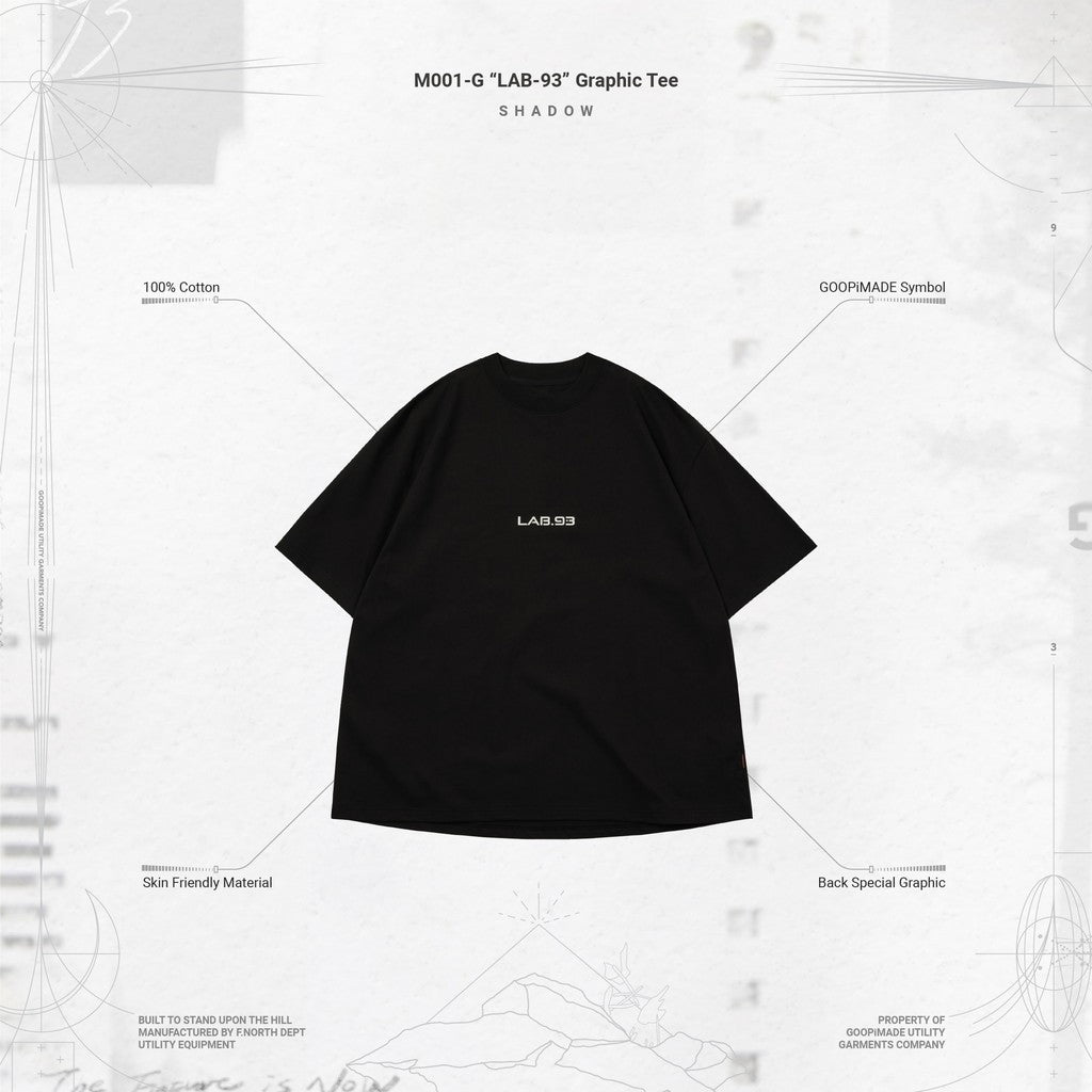 M001-G "LAB-93" Graphic Tee #SHADOW [GOOPI-24SS-APR-02]