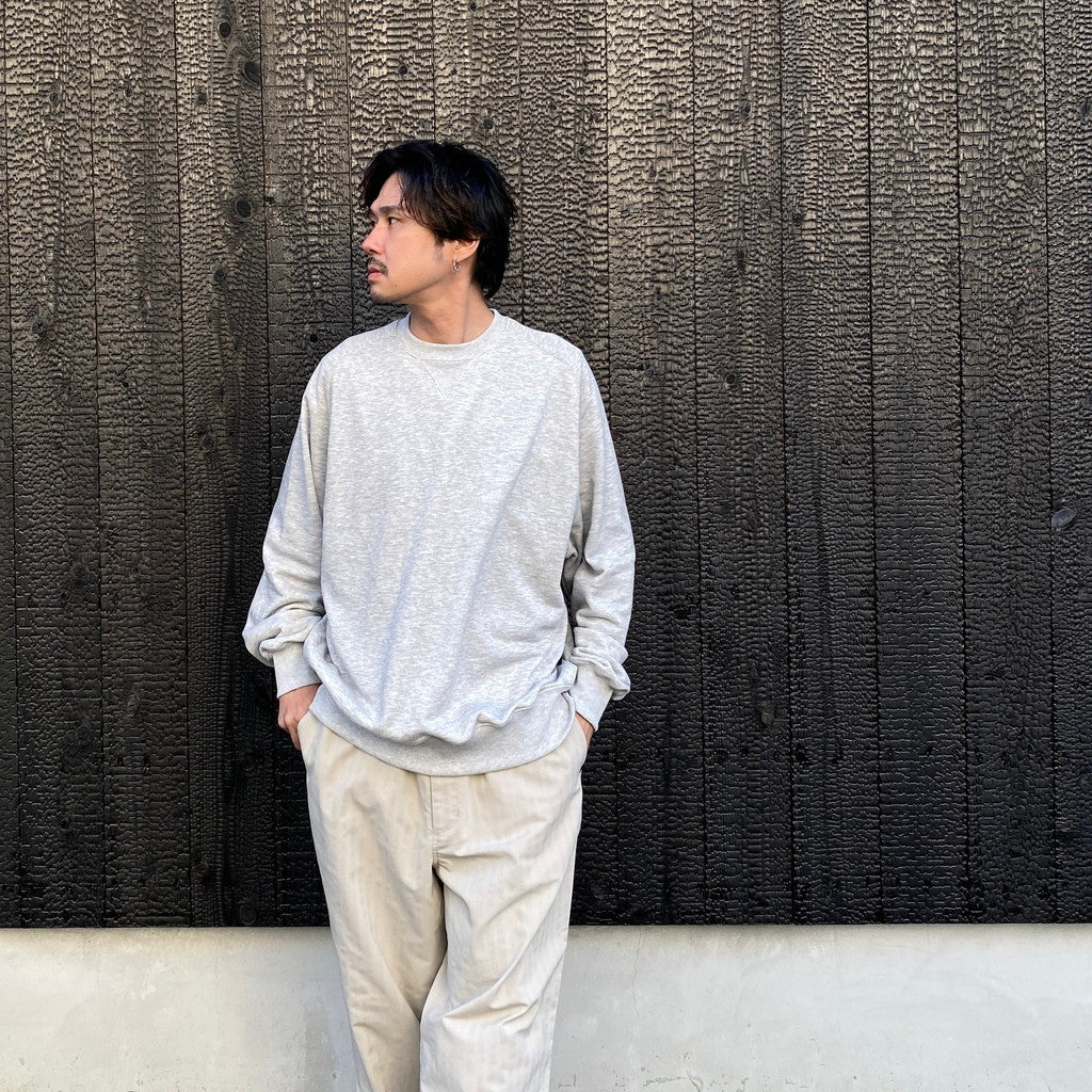 TECH SWEAT CREW FREEDOM SLEEVE #HEATHER GRAY [BE-50026