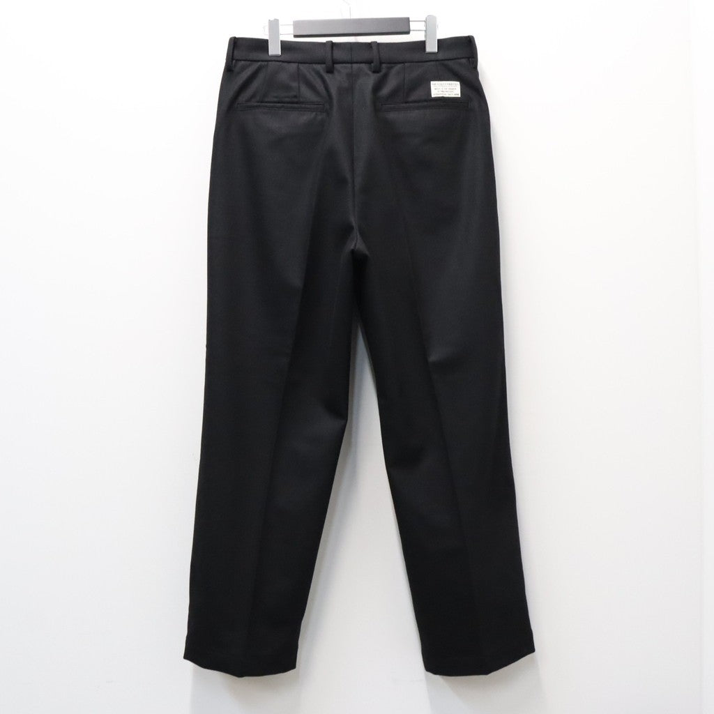 DOUBLE PLEATED WOOL TROUSERS ( TYPE-1 ) #BLACK [26FW-WMP-PT03]