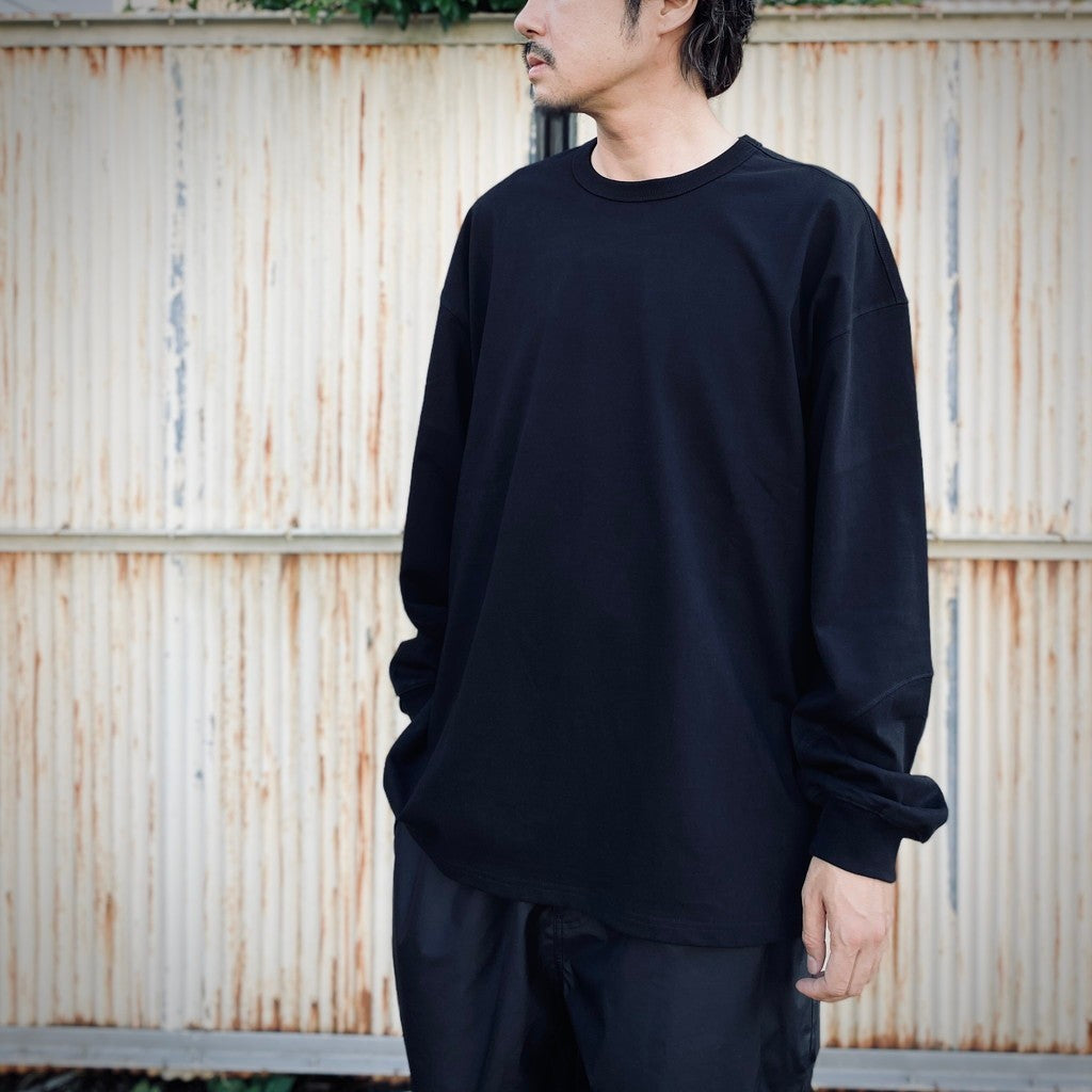 BIO WASHED EASY LONG SLEEVE #BLACK [HOD25AWTS]