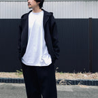 TECH SCUBA KNIT FULLZIP PARKA #BLACK [BE-41026]